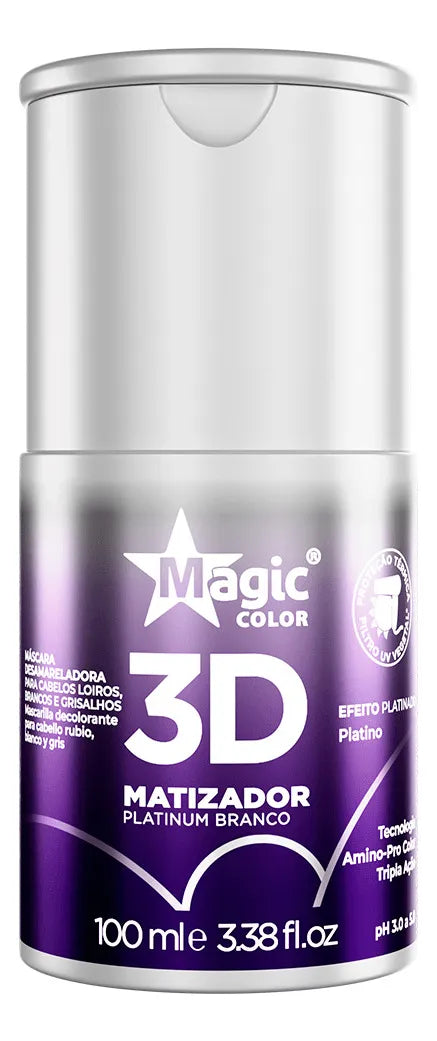 Platinum White Anti Yellow Treatment 3D Tinting Gloss Mask 100ml - Magic Color