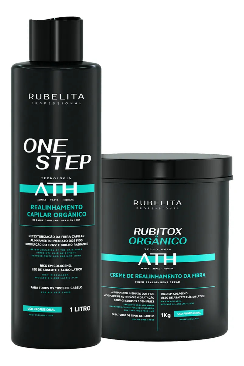 ATH Organic One Step Smooth Hydration Progressive + Botox Kit 2x1L - Rubelita