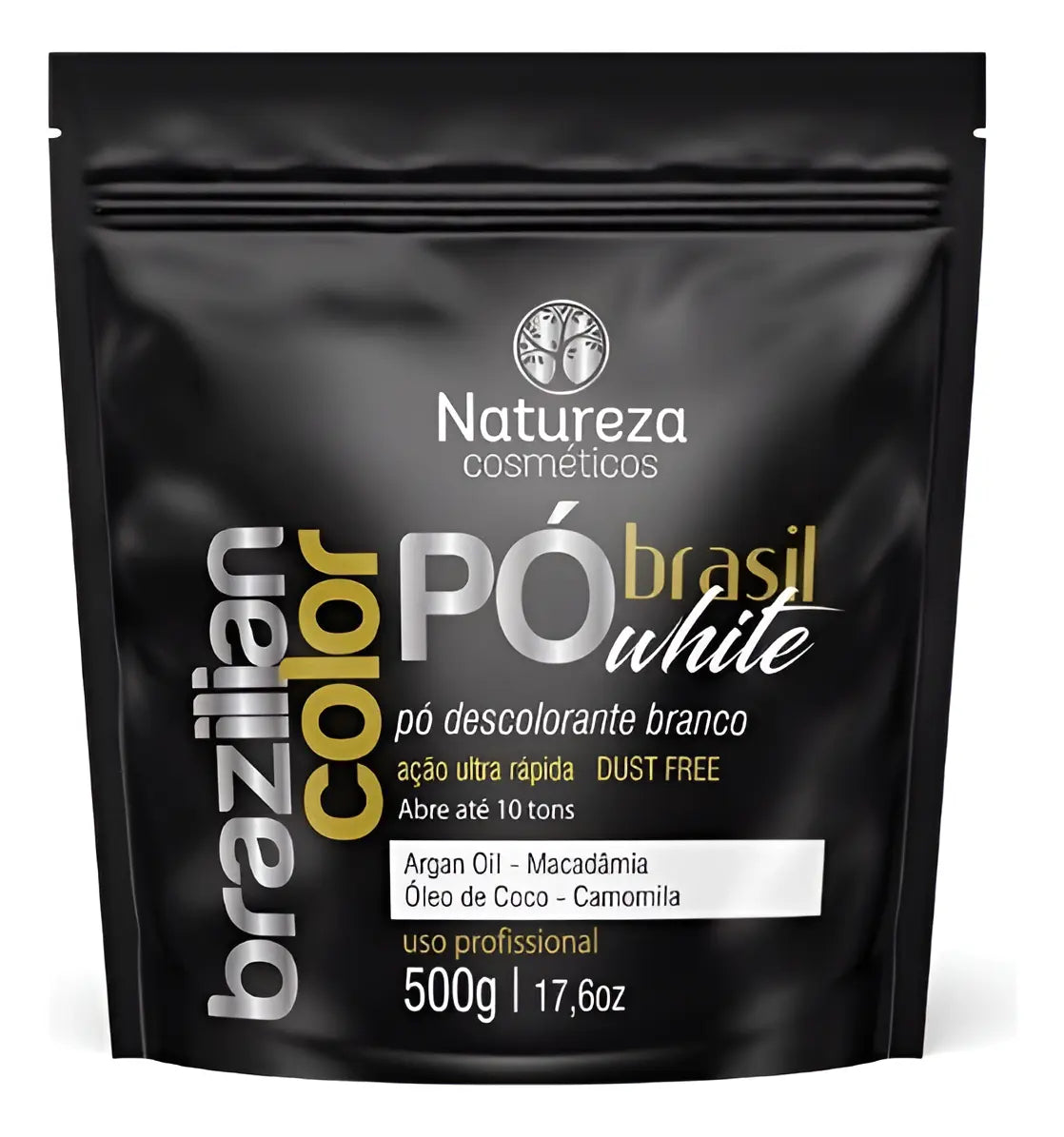 Poudre décolorante professionnelle sans poussière blanche 500g - Natureza