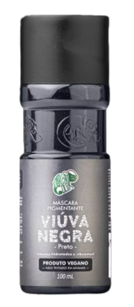 Kamaleão Color Hair Color Viúva Negra Black Widow Tinting Pigment Vegan Mask 150ml - Kamaleão Color