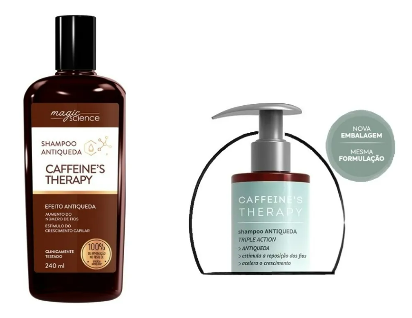Magic Science Hair Treatment Anti Hair Fall Growing Shampoo Caffeine's Therapy 240ml - Magic Science