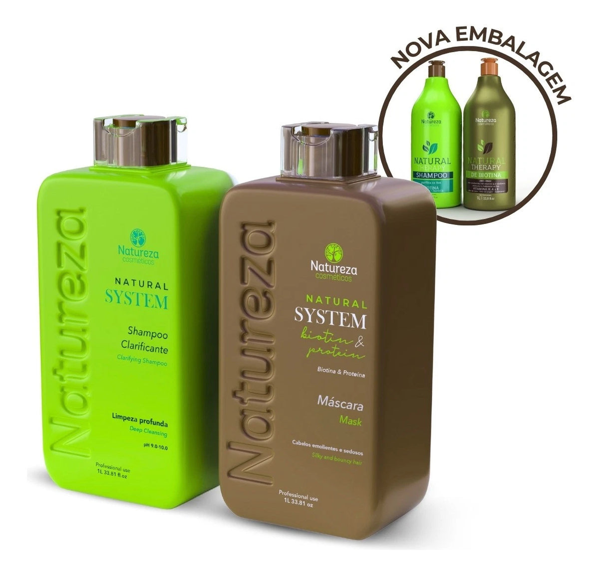 Natural Therapy Formaldehyde Free Biotin Treatment Kit 2x1L- Natureza Cosmetics