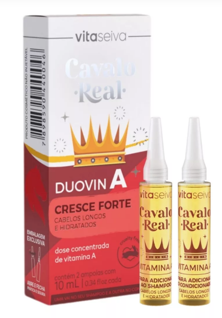 Vita Seiva Ampoules Ampola Duovin a Hair Horse Real Growing Strong 20ml - Vita Seiva