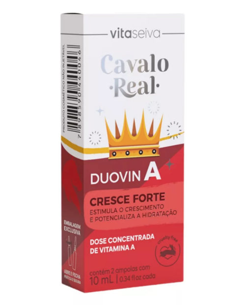 Vita Seiva Ampoules Ampola Duovin a Hair Horse Real Growing Strong 20ml - Vita Seiva