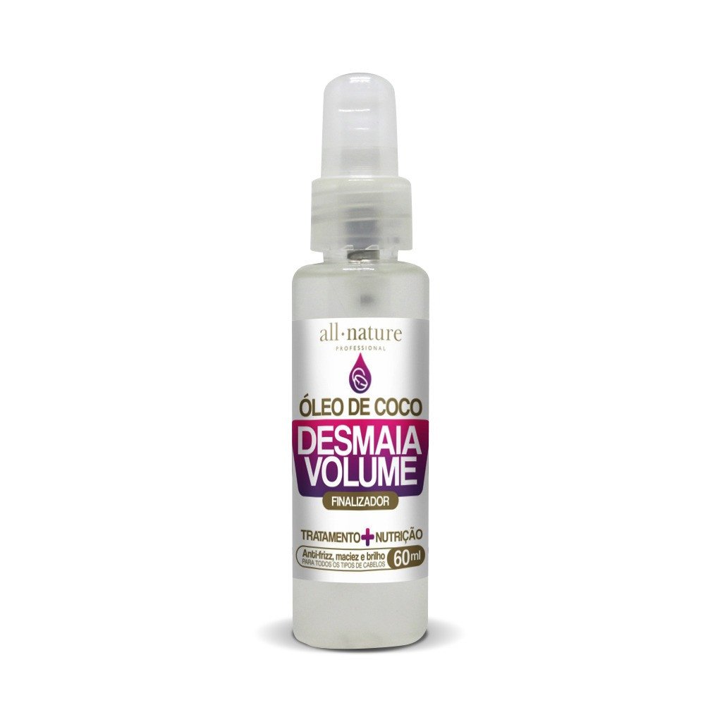 All Nature Home Care Hair Faints Desmaia Volume Coconut Oil Nourishing Treatment 60ml - All Nature