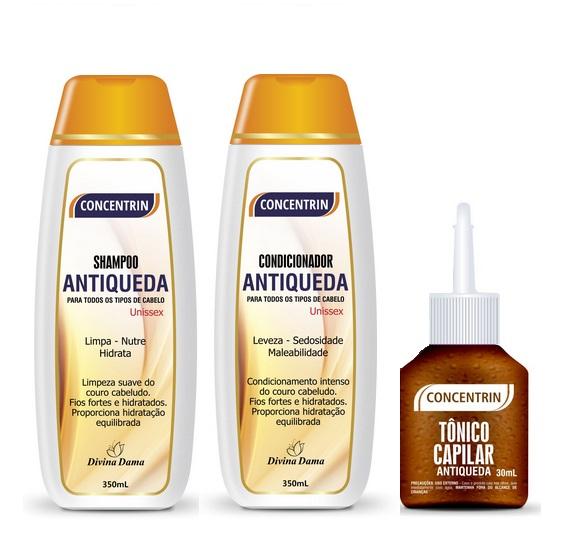 Divina Dama Brazilian Keratin Treatment Concentrin Anti Fall Treatment Hair Growth Strenghtening 3 Prod. - Divina Dama