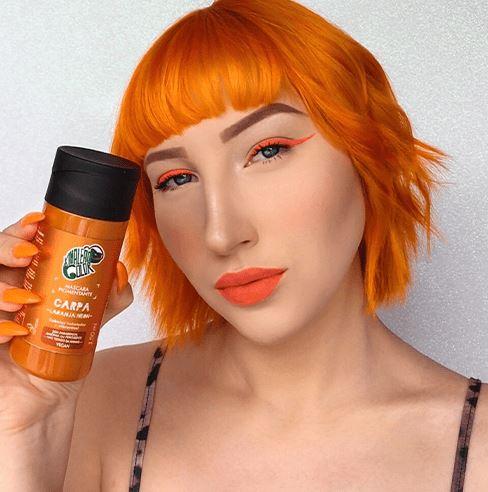 Kamaleão Color Home Care Brazilian Carpa Neon Orange Tinting Pigment Vegan Mask 150ml - Kamaleão Color