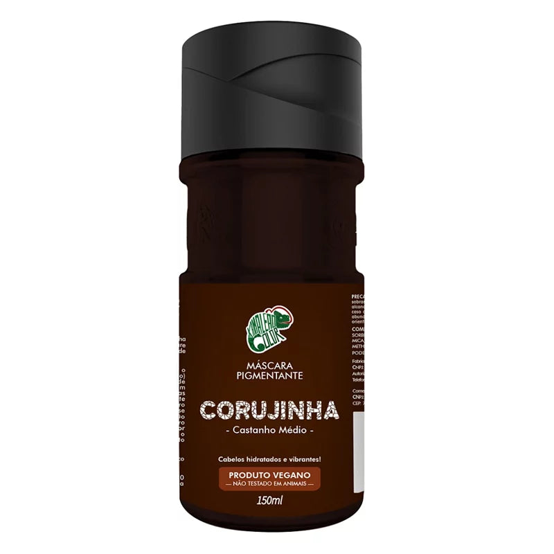 Kamaleão Color Home Care Brazilian Corujinha Medium Brown Pigment Vegan Mask 150ml - Kamaleão Color