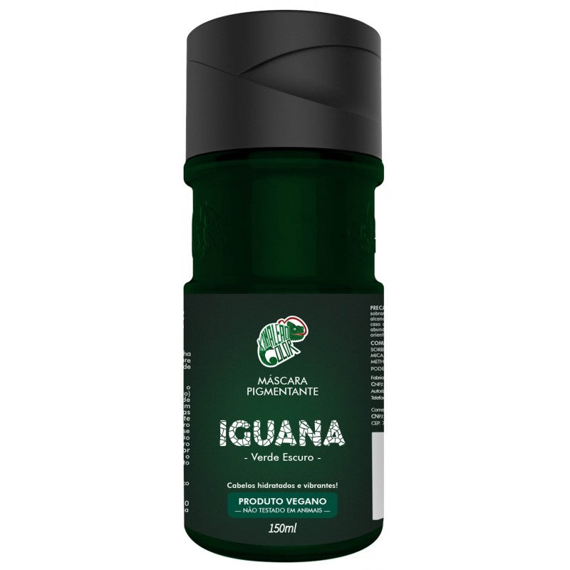 Kamaleão Color Home Care Brazilian Iguana Tinting Dark Green Pigment Vegan Mask 150ml - Kamaleão Color