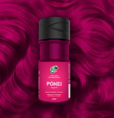 Kamaleão Color Home Care Ponêi Pony Magent Pink Tinting Pigment Vegan Mask 150ml - Kamaleão Color