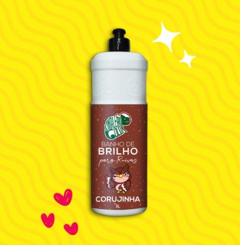 Kamaleão Color Home Care Red Hair Corujinha Brightness Bath Shine Silkiness Treatment 1L - Kamaleão Color