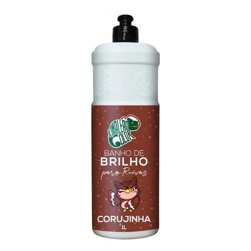 Kamaleão Color Home Care Red Hair Corujinha Brightness Bath Shine Silkiness Treatment 1L - Kamaleão Color