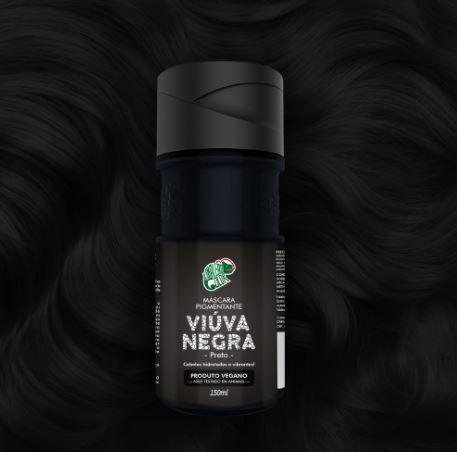 Kamaleão Color Home Care Viúva Negra Black Widow Tinting Pigment Vegan Mask 150ml - Kamaleão Color