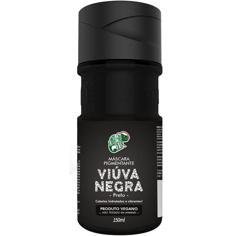 Kamaleão Color Home Care Viúva Negra Black Widow Tinting Pigment Vegan Mask 150ml - Kamaleão Color