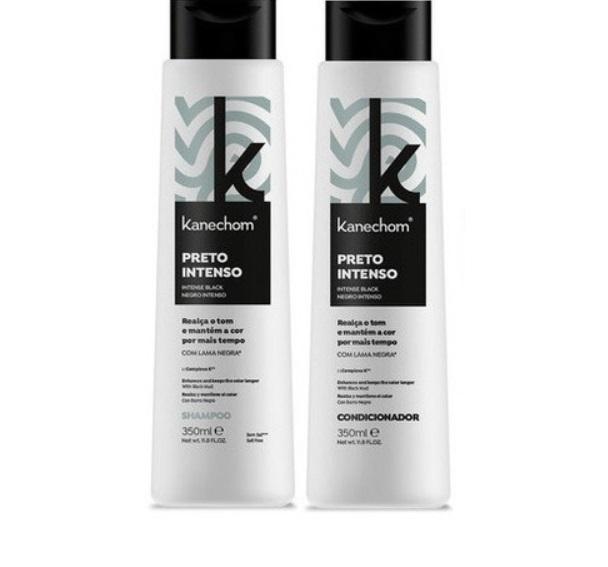 Kanechom Home Care Intense Black Hair Dark Mud Color Highlight Maintenance Kit 2x350ml - Kanechom