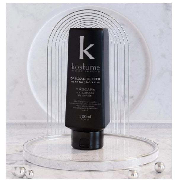 Kostume Hair Care Platinum Tinting Color Maintenance Repair Treatment Mask 300ml - Kostume