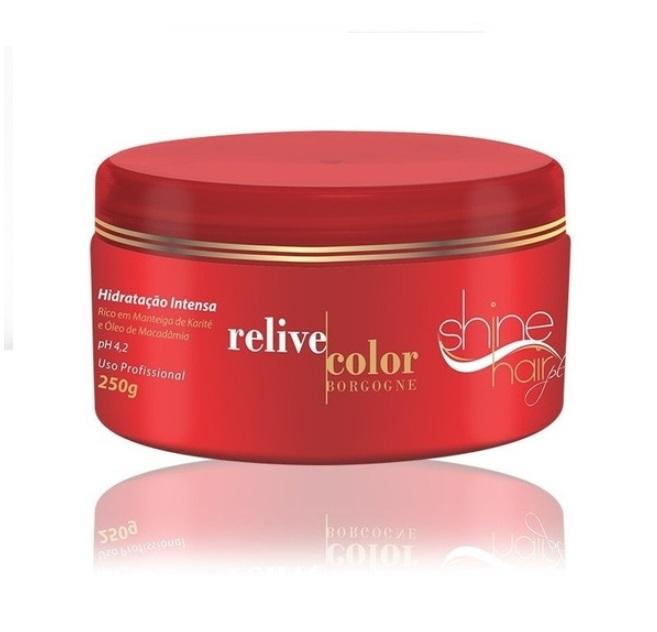 Life Long Hair Hair Mask Color Relieve Borgogne Strengthening Revitalizating Mask 250g - Life Long Hair