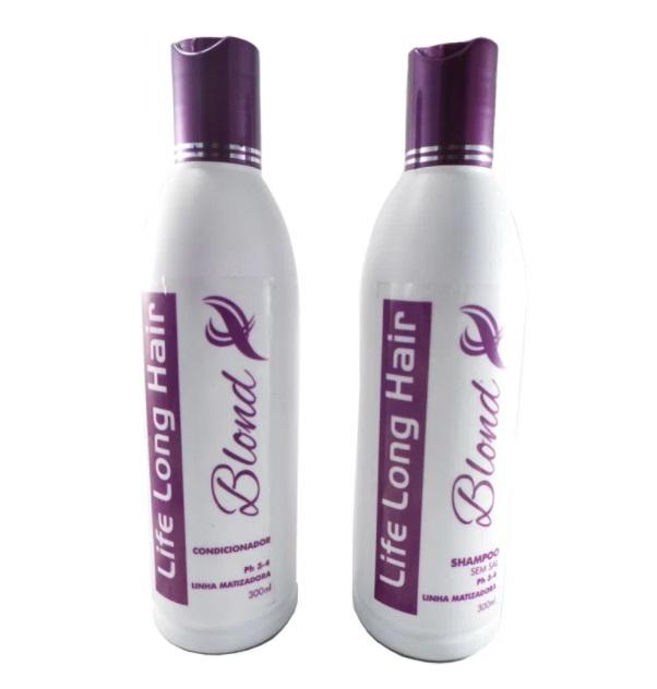 Life Long Hair Home Care Blond Tinting Color Maintenance Home Care Treatment Kit 2x300 - Life Long Hair