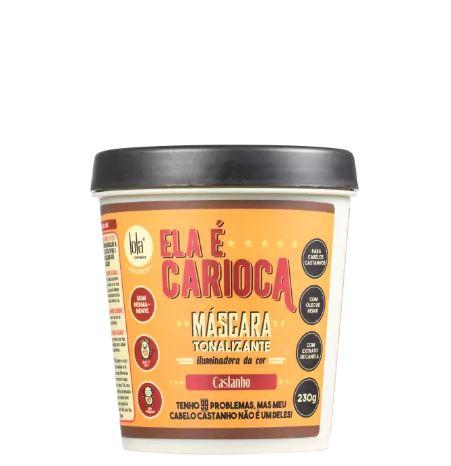 Lola Cosmetics Hair Mask Color Illuminator Brunette Brown Hair Carioca Toning Mask 230g - Lola Cosmetics