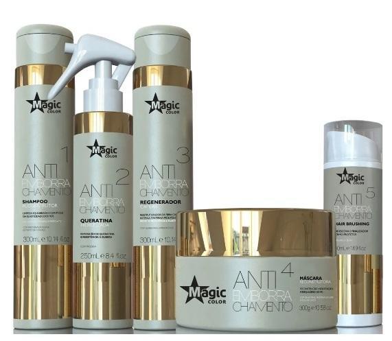 Professional Keratin Hair Treatment Anti Rubber Kit 5 Products - Magic Color