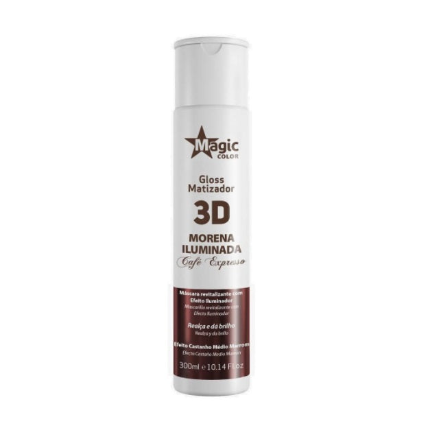 Magic Color Hair Color Illuminated Brunette Espresso Coffee Revitalizing Tinting Mask 300ml - Magic Color