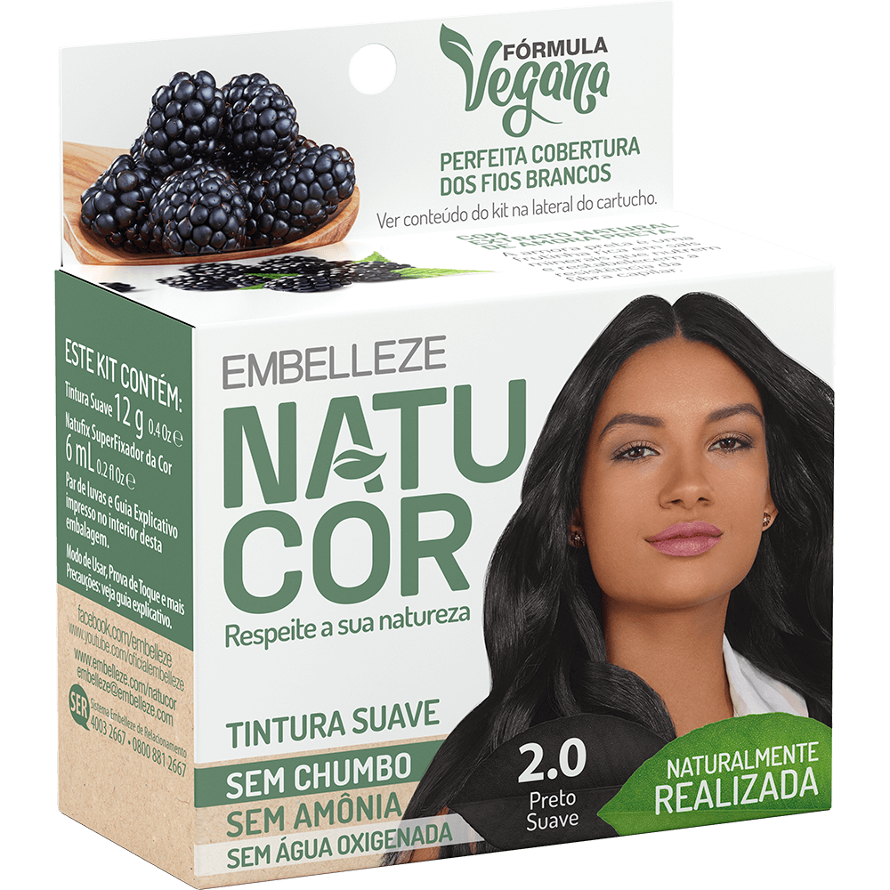 Natucor Hair Dye Natucor Hair Dye Naturally Made Soft Black Blackberry Kit