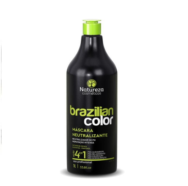 Natureza Cosmetics Hair Care Brazilian Color Neutralizing 4 in 1 Color Treatment Mask 1L - Natureza Cosmetics