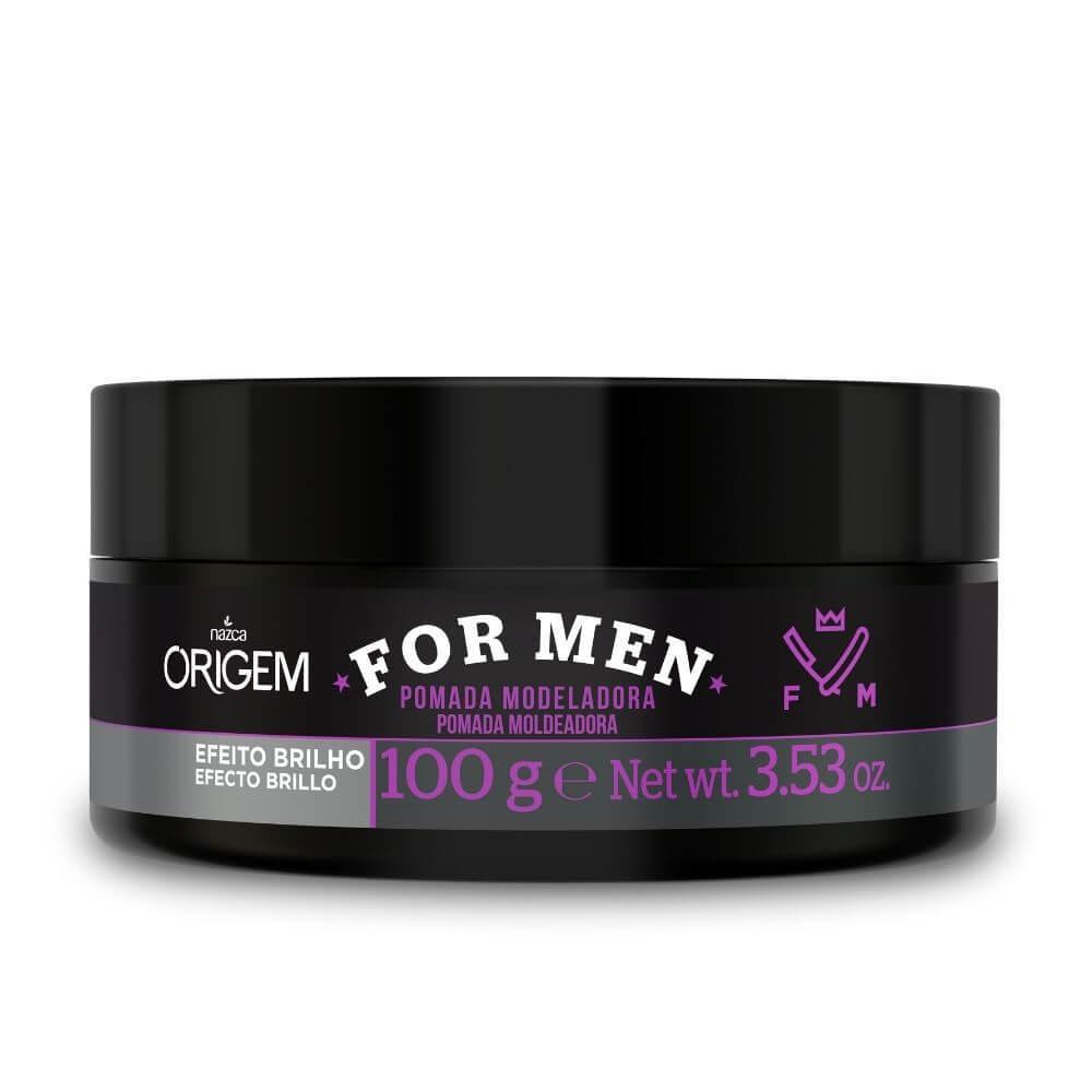 NAZCA For Men Pomada Modeladora Brilho Origem For Men 100g / Ointment Modeling Brightness Origin For Men 100g