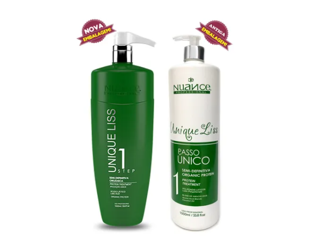 Nuance Brazilian Keratin Treatment Brazilian Unique Liss Organic Protein No Formol Hair Progressive 1000ml - Nuance