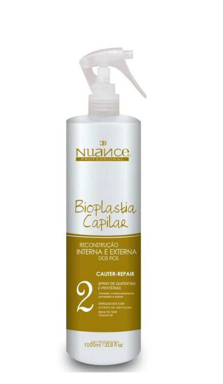 Nuance Brazilian Keratin Treatment Internal and External Reconstruction Capillary Bioplasty Step 2 1L - Nuance