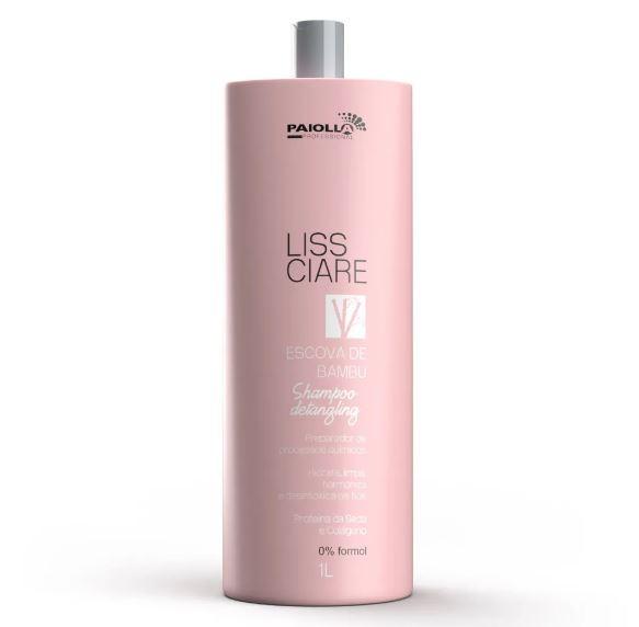 Moisturizing Hair Cleaning Liss Ciare Detangling Bamboo Shampoo 1L - Paiolla