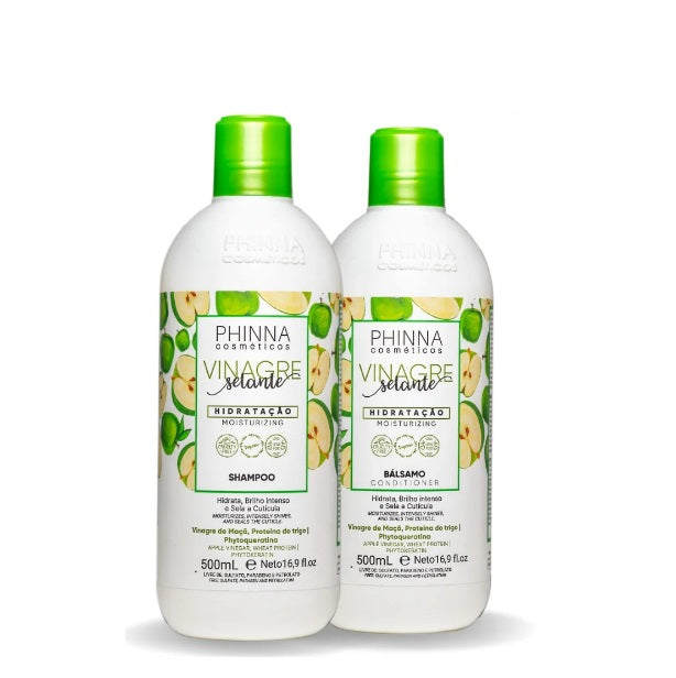 Phinna Hair Care Kits Apple Vinegar Sealant Amino Acids Coconut Hair Strengthening pH Control Kit 2x500ml - Phinna