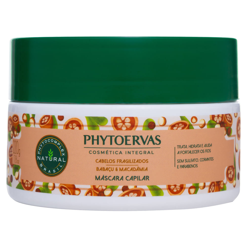Phytoervas Hair Coloring Accessories Phytoervas Babaçu Fragile Hair Mask and Macadamia 220g