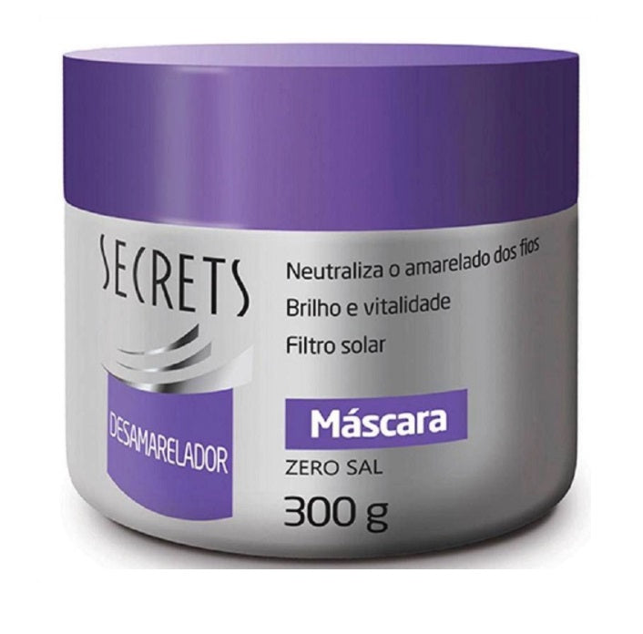 Secrets Hair Care De-yellowing Blond Hair Yellow Neutralizing Shine Treatment Mask 300g - Secrets