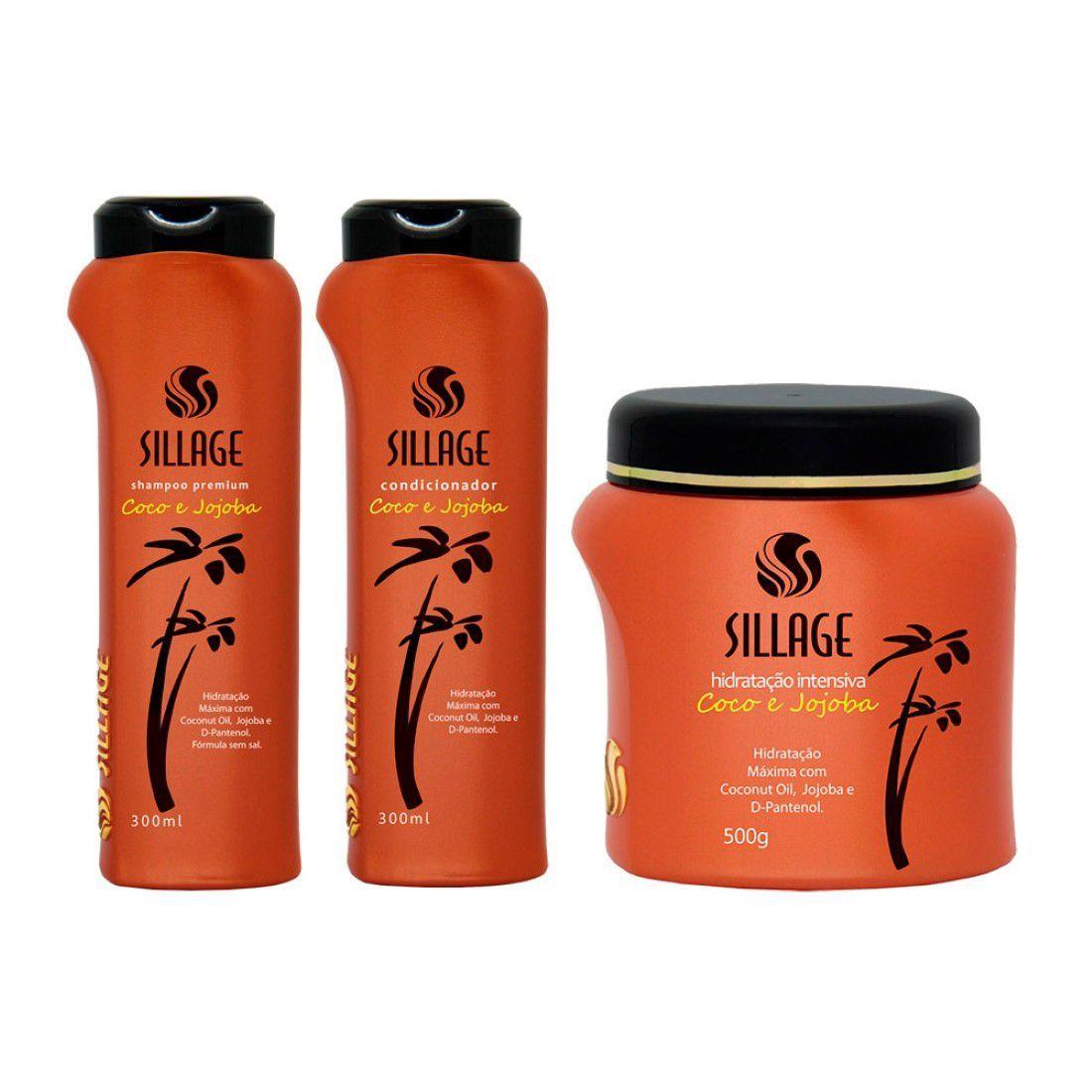 Sillage Home Care Coconut Jojoba Home Care Moisturizing Maintenance Kit 3 Products - Sillage