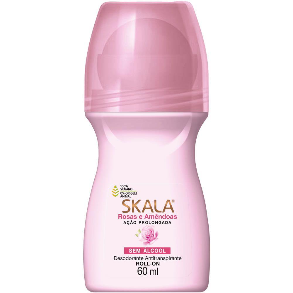 Skala Body Deodorant Roll on Rosas E Amêndoas / Roses And Almonds Body Deodorant Skala