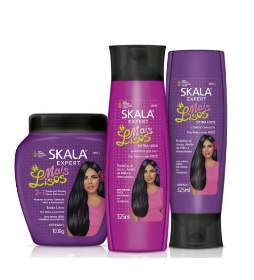Skala Brazilian Keratin Treatment Expert More Smooth Rice Protein Corn Starch Amino Acids Kit 2x325ml   Skala
