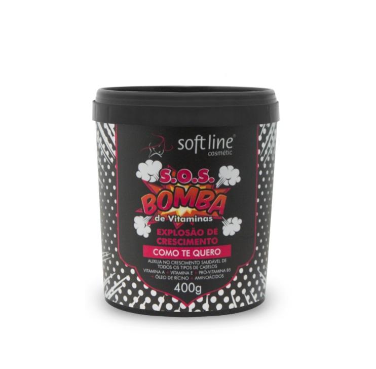 Soft Line Hair Mask Como Te Quero SOS Bomba Vitamins Growth Explosion Mask 400g - Soft Line
