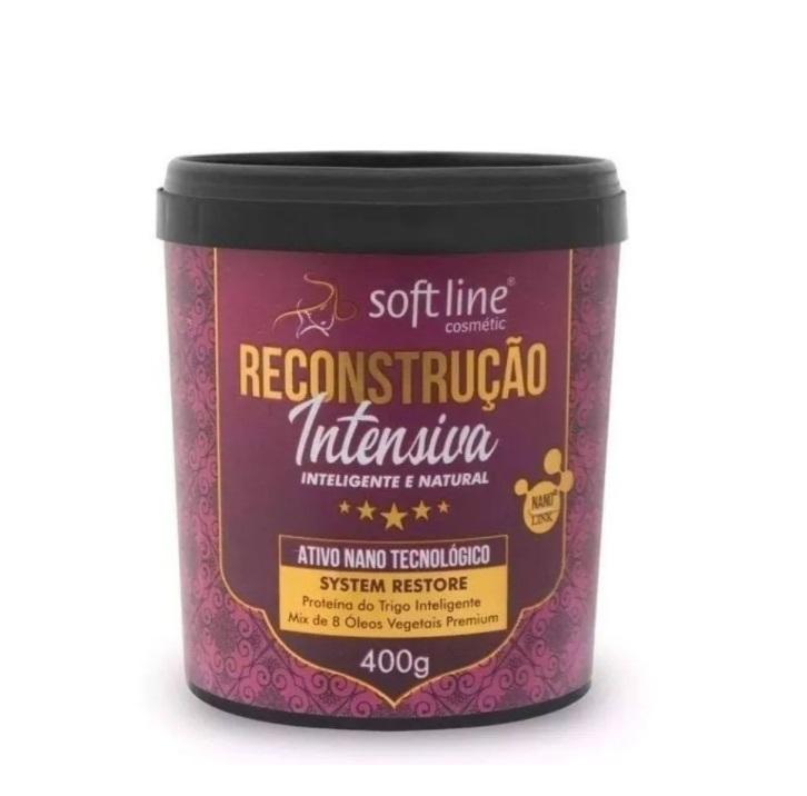 Soft Line Hair Mask Intensive Reconstruction System Restore Wheat Protein Mask 400g - Soft Line