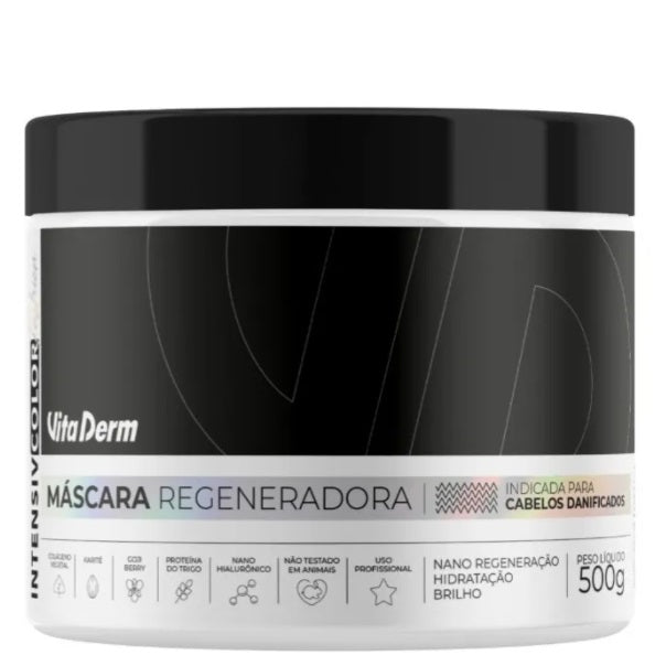 Vita Derm Hair Care Regenerating Moisturizing Shine Damaged Hair Treatment Mask 500g - Vita Derm