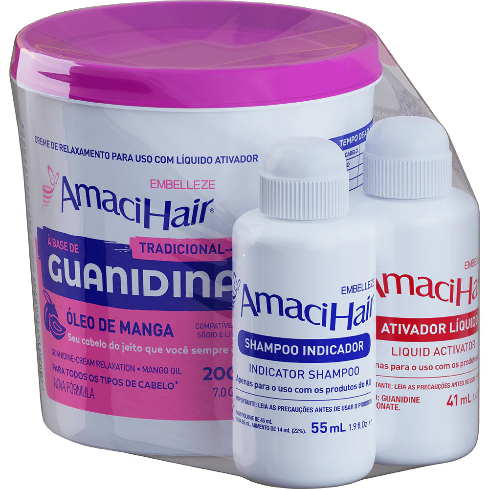 Relajante Capilar Amacihair Shine Alisado Reductor Volumen 220g - Embelleze