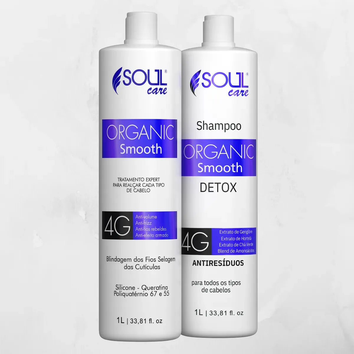 Kit Reductor Capilar Aceite de Argán Cepillo Progresivo Orgánico Premium 2x1L - Soul Care