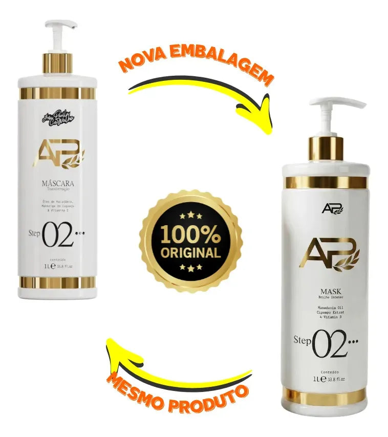 Liso Lambido Plancha de Cabello Kit Realineación 2 Piezas - Ana Paula Carvalho
