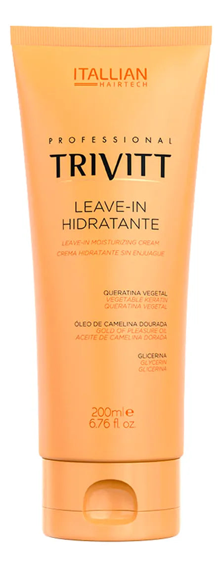 Trivitt Leave-in Moisturizing Keratin Cream Finisher 200ml - Itallian Hair Tech