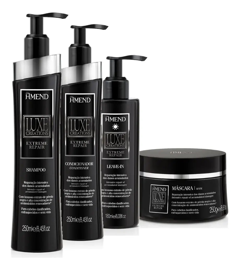 Luxe Extreme Repair Classique 2 Perle Noire Traitement Rénovateur 3 Prod. - Amend