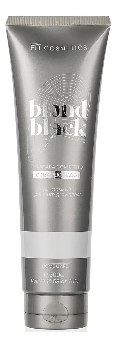 Tinting Platinum Gray Effect Blond Black Home Care Mask 300g - Fit Cosmetics