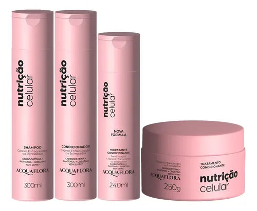 Cellular Nutrition Moisturizing Treatment Maintenance Kit 4 Itens - Acquaflora
