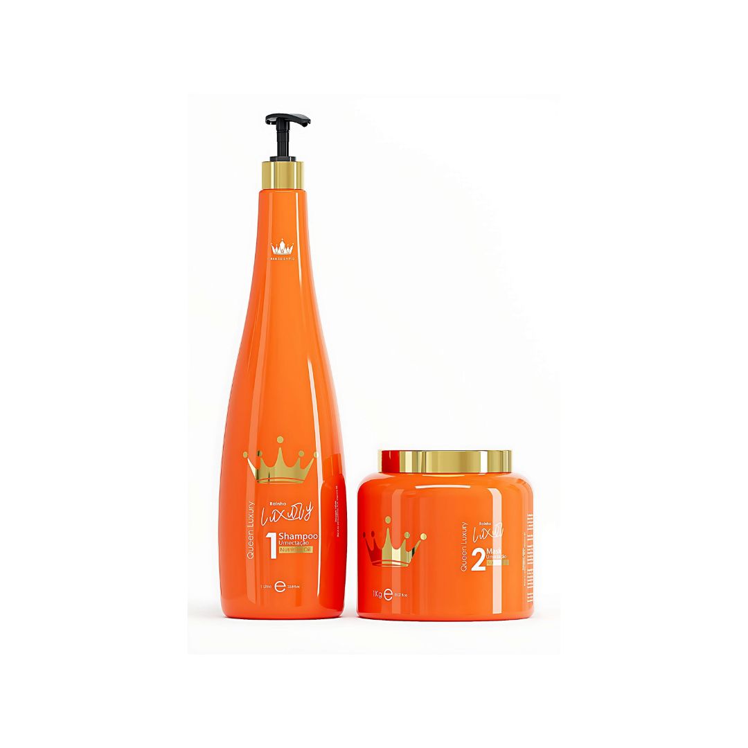 ANA PAULA CARVALHO Brazilian Keratin Rainha Luxury Nourishing Revitalizing Hair Treatment Kit 2x1 by Ana Paula Carvalho