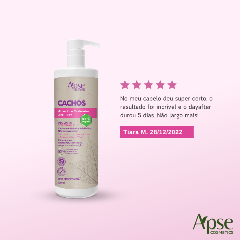 Apse Cosmetics Activators Apse Cosmetics - Anti-Frizz Curl Activator and Styler 33.8 fl oz - No Poo / Low Poo - Conditioning Action