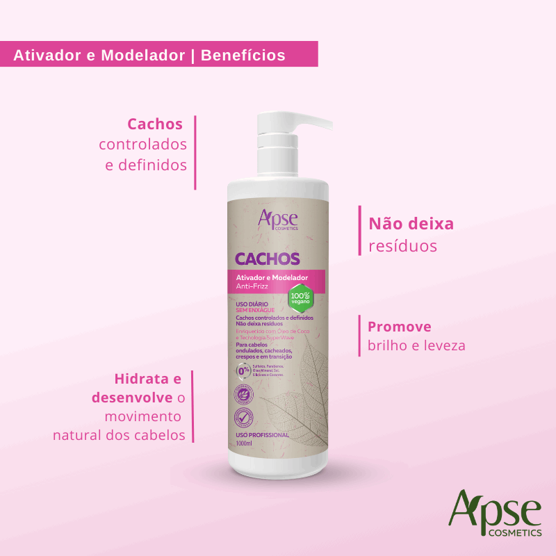 Apse Cosmetics Activators Apse Cosmetics - Curl Finishing Kit - Mousse, Activator, and Gelatin (3 items)